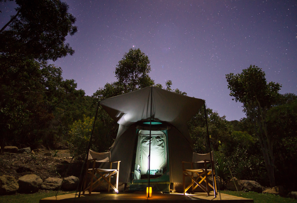 Keswick Island Glamping Night