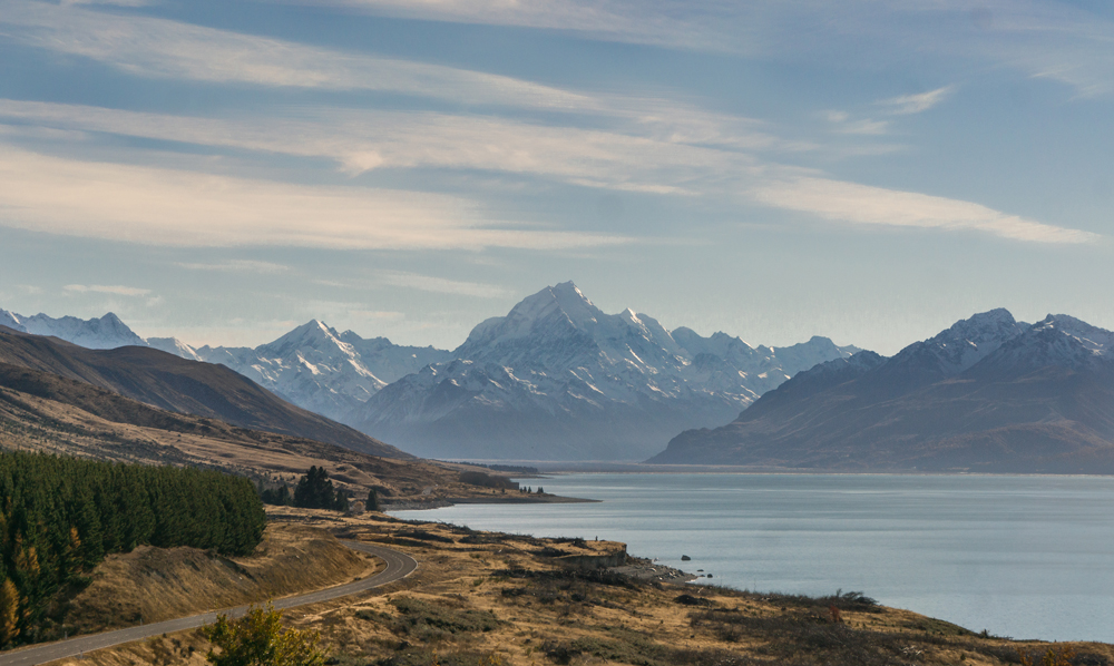 The Road To Mount Cook, New Zealand