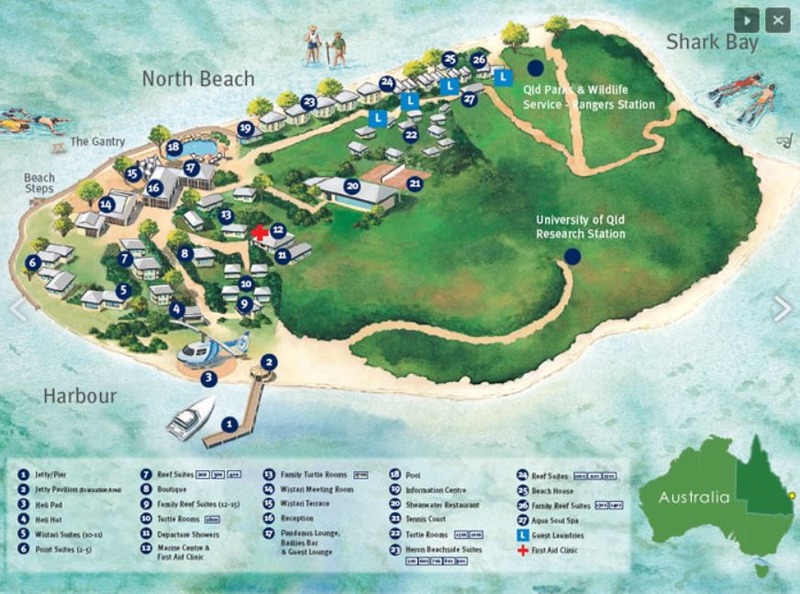 Heron Island Map