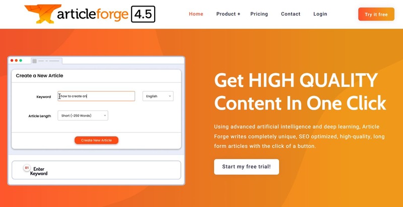 Article Forge Ai Writer