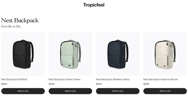 Tropicfeel Nest Travel Backpack