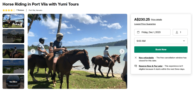 Horse Riding Tour Vanuatu