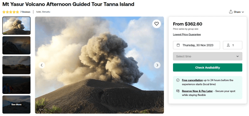 Mount Yasur Tour Tanna Island Volcano