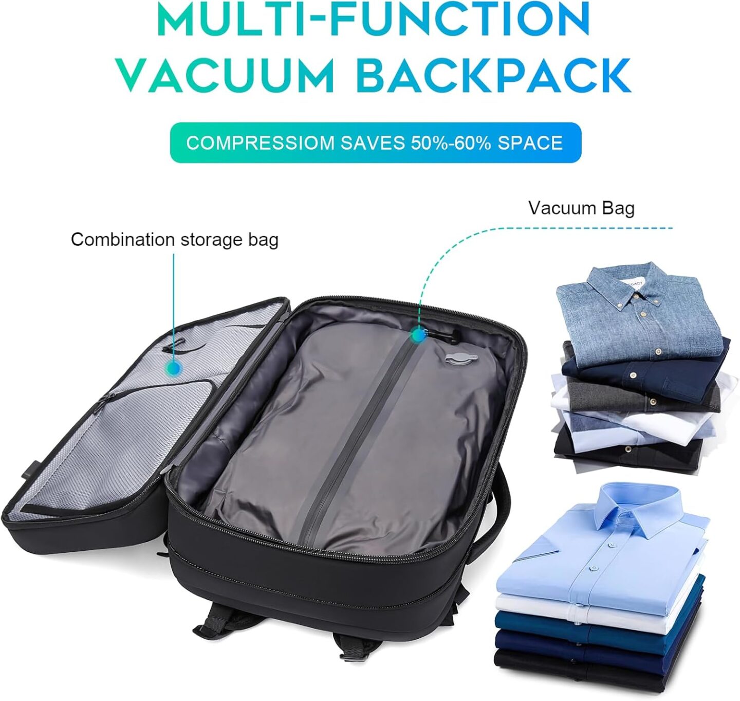 BANGE Vacuum Backpack for Travel