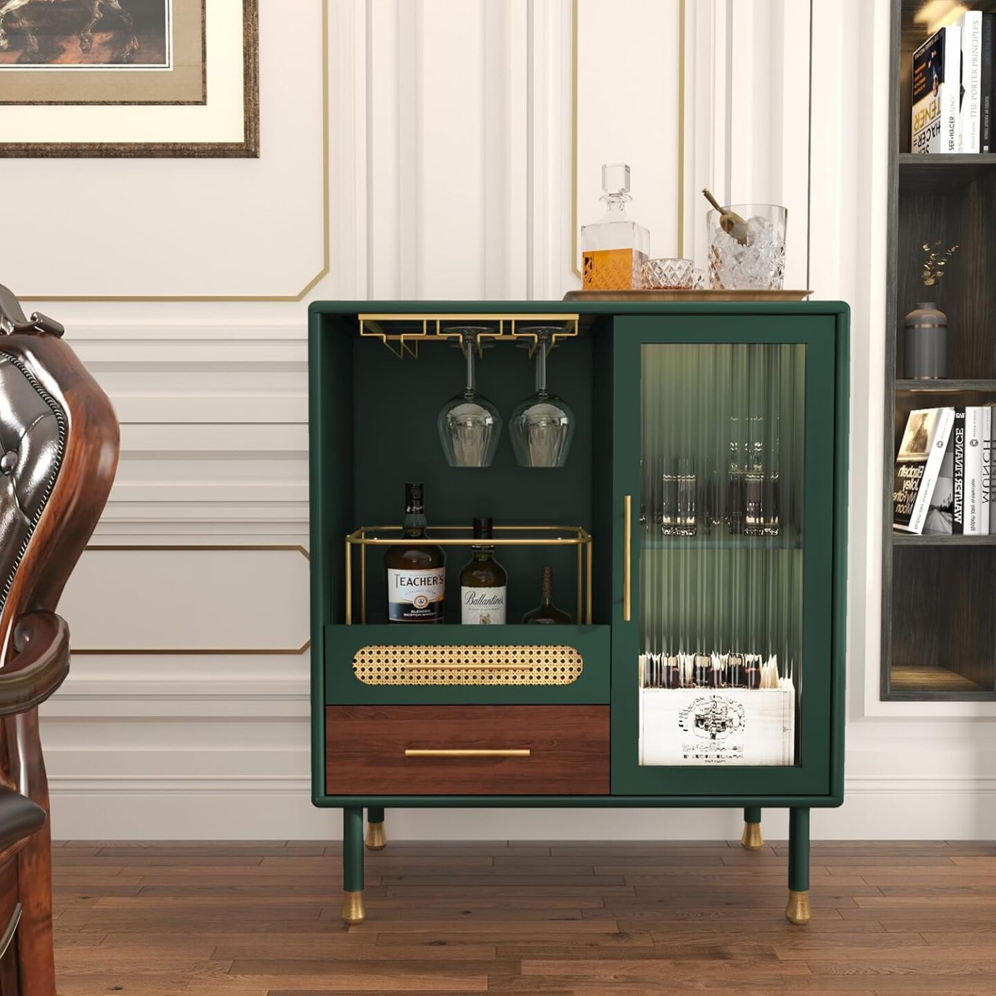 Masculine Vintage Bar Cart