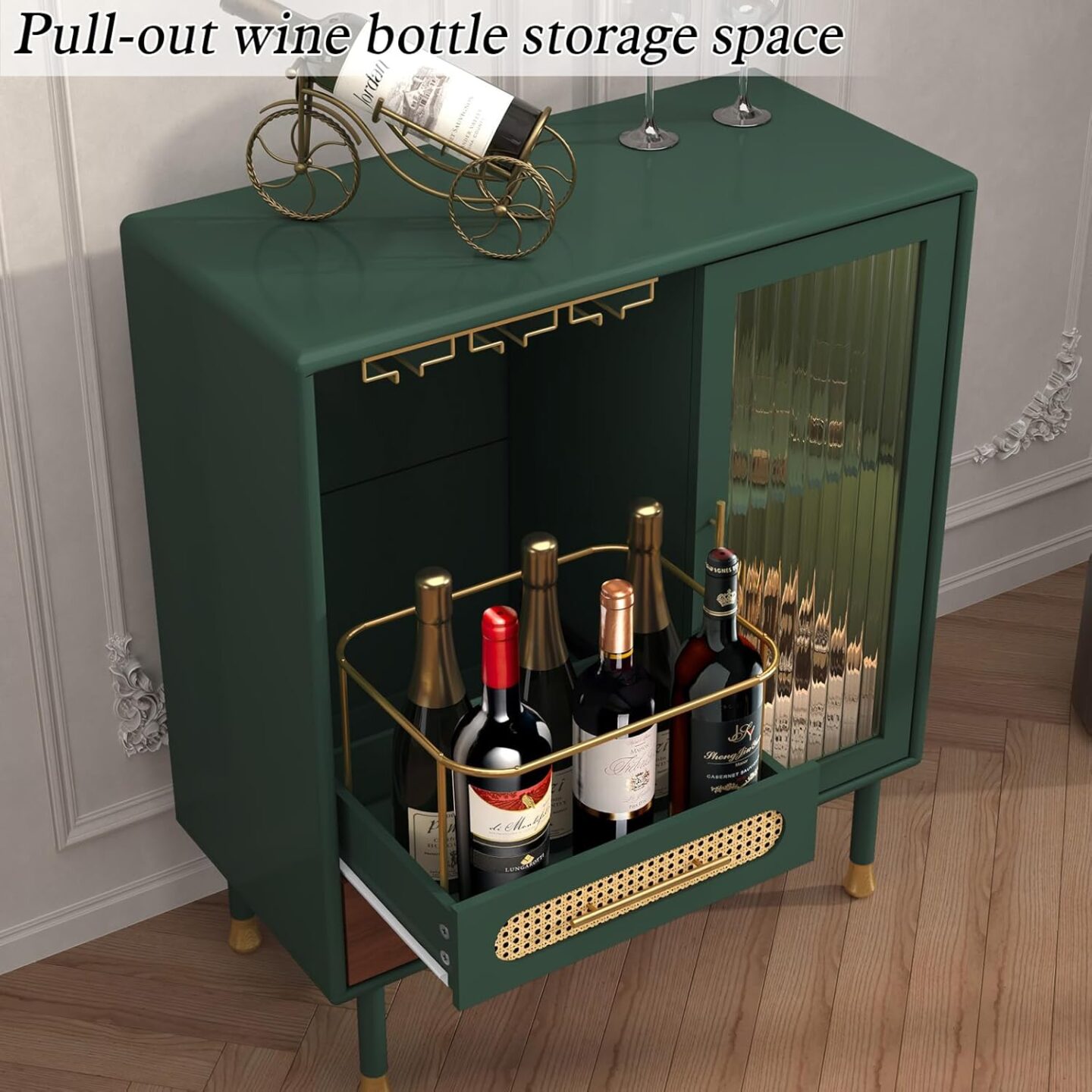 Masculine Vintage Bar Cart